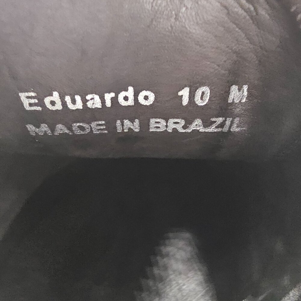 NEW Donald Pliner Distressed Navy Blue Velvet Dress Shoes Men 10 Wholecut Oxford - Picture 8 of 13